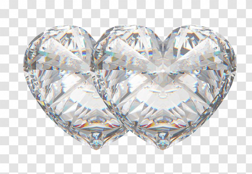 Diamond Wedding - Photography - Double Heart Transparent PNG