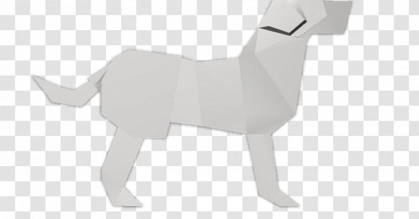 Dog Paper Origami Canidae Pet - Illustration Vector Black Card Transparent PNG
