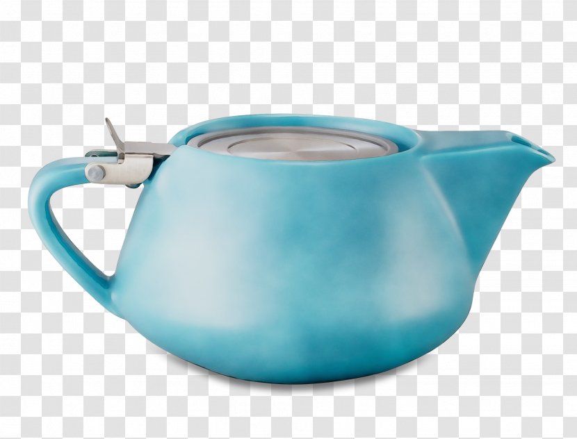 Blue Aqua Turquoise Kettle Teapot - Serveware - Drinkware Cup Transparent PNG