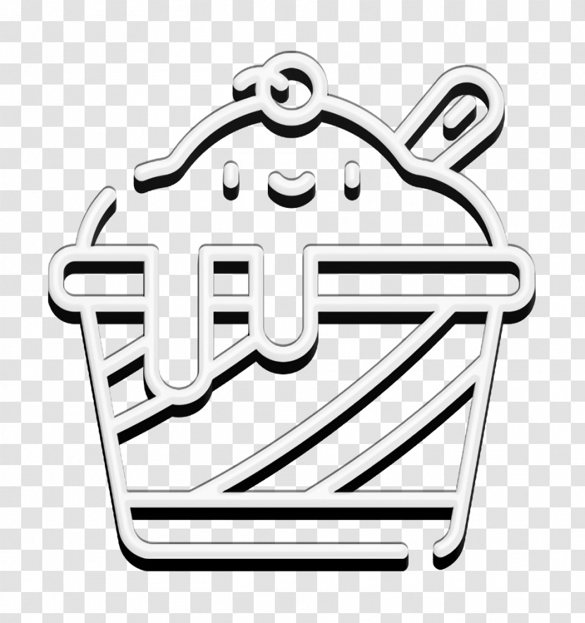 Sweet Icon Night Party Icon Ice Cream Icon Transparent PNG