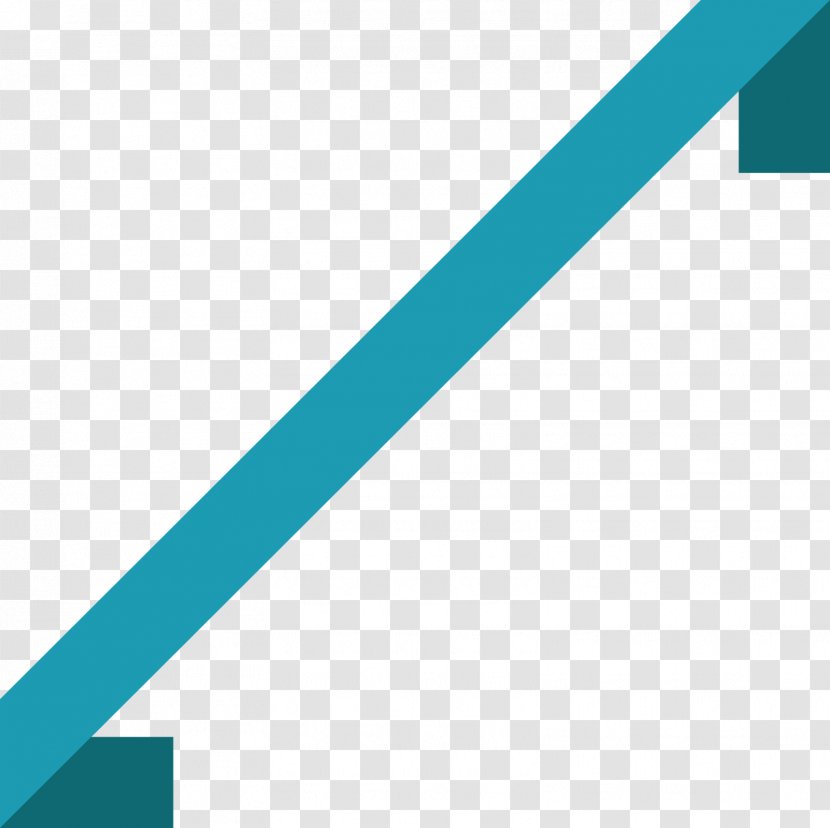 Angle Ribbon Point Blue - Teal - New Transparent PNG