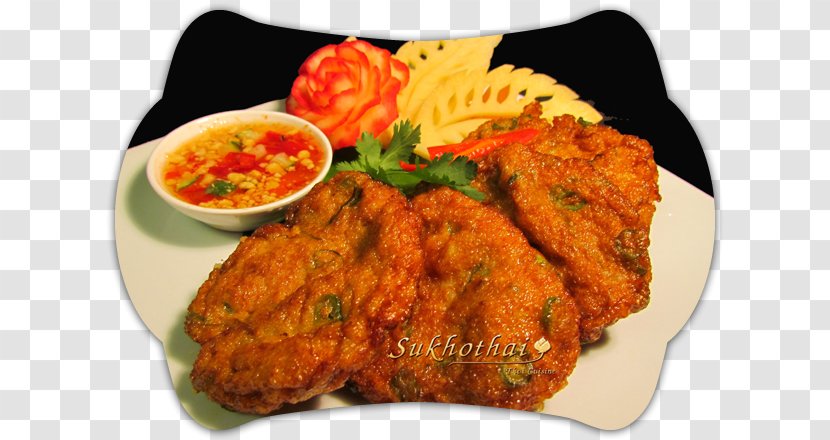 Fried Chicken Fritter Thai Cuisine Fishcakes Pakora - Recipe - Chilli Crab Transparent PNG