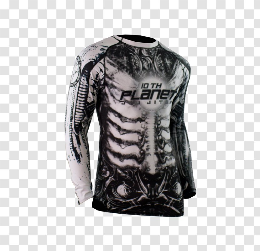 10th Planet Jiu-Jitsu Brazilian Jiu-jitsu Rash Guard Sleeve Grappling - Tshirt - Shirt Transparent PNG