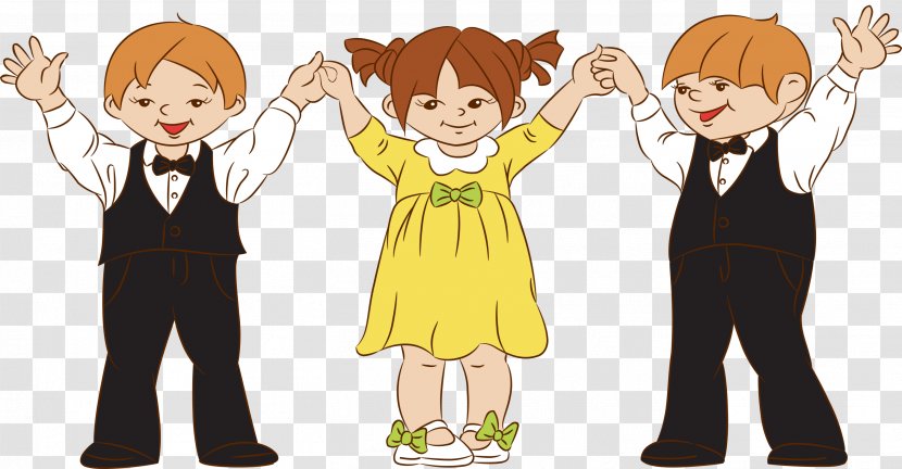 Jumping Kids - Silhouette - Frame Transparent PNG