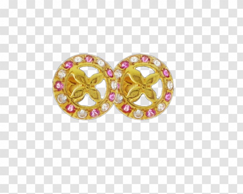 Earring Body Jewellery Gemstone Pink M Transparent PNG