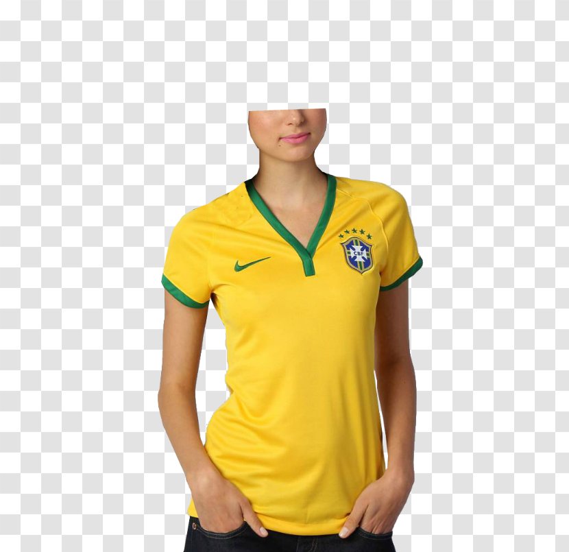 2014 FIFA World Cup T-shirt Brazil National Football Team - Yellow Transparent PNG