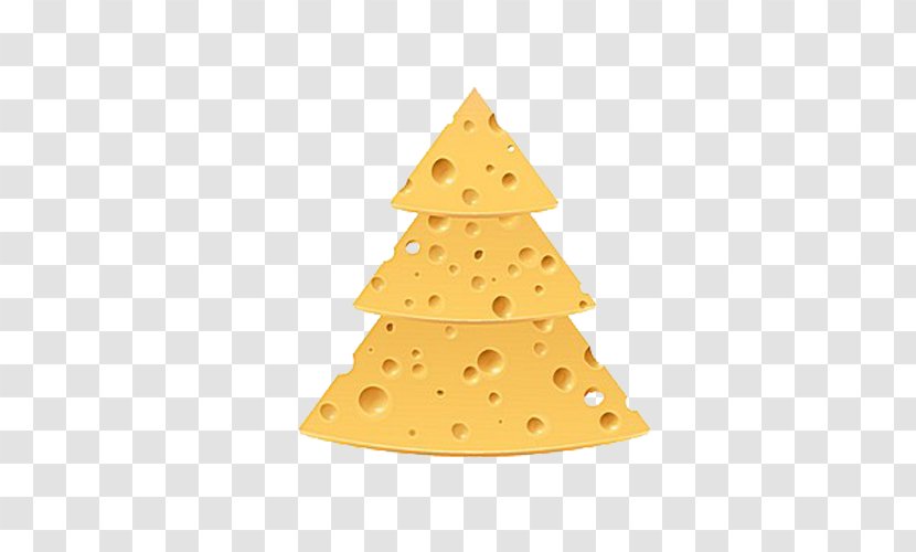 Christmas Tree Cheese Clip Art - Cone - Fun Transparent PNG