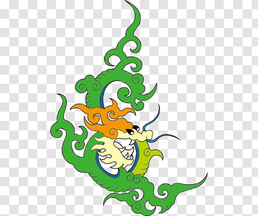 Chinese Dragon Graphic Design Tradition Clip Art - Papercutting - Hand-painted Transparent PNG