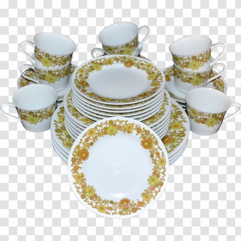 Tableware Porcelain Coffee Cup Plate Noritake Transparent PNG