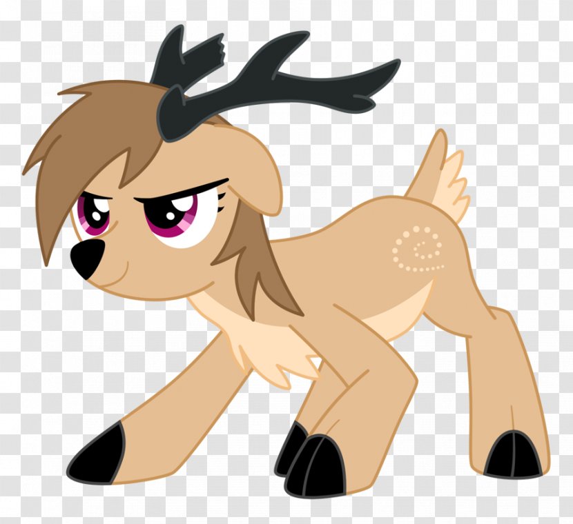 Rudolph Reindeer Santa Claus Rainbow Dash Applejack - Cartoon - Yellow Cliparts Transparent PNG