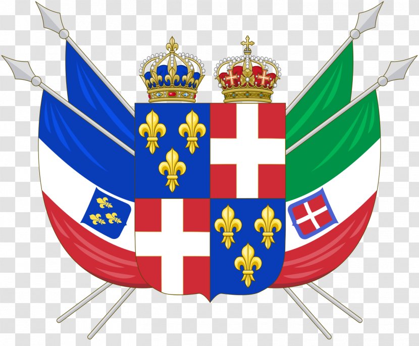 France Kingdom Of Italy Italian Unification Coat Arms - Flag Transparent PNG