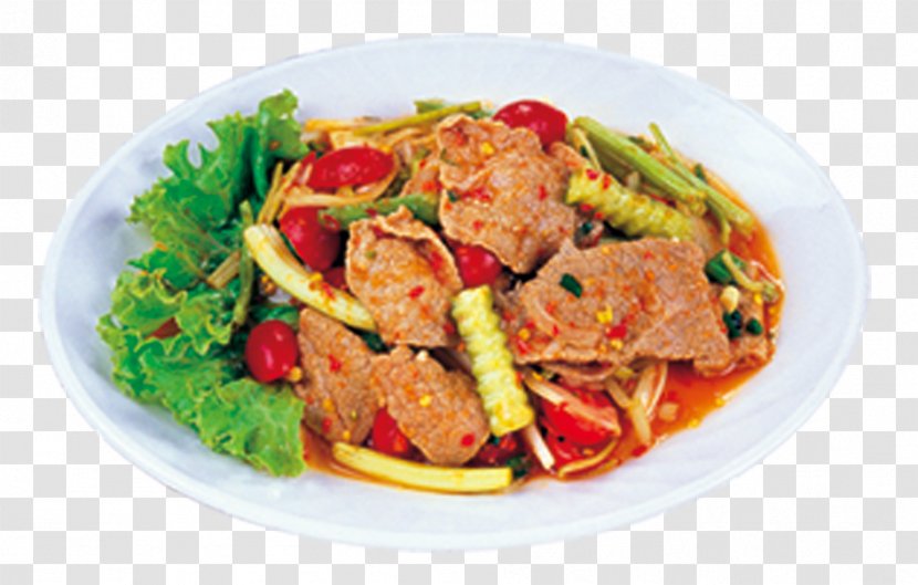 Twice-cooked Pork Thai Cuisine Recipe Curry Food - Chinese - Papaya Salad Transparent PNG