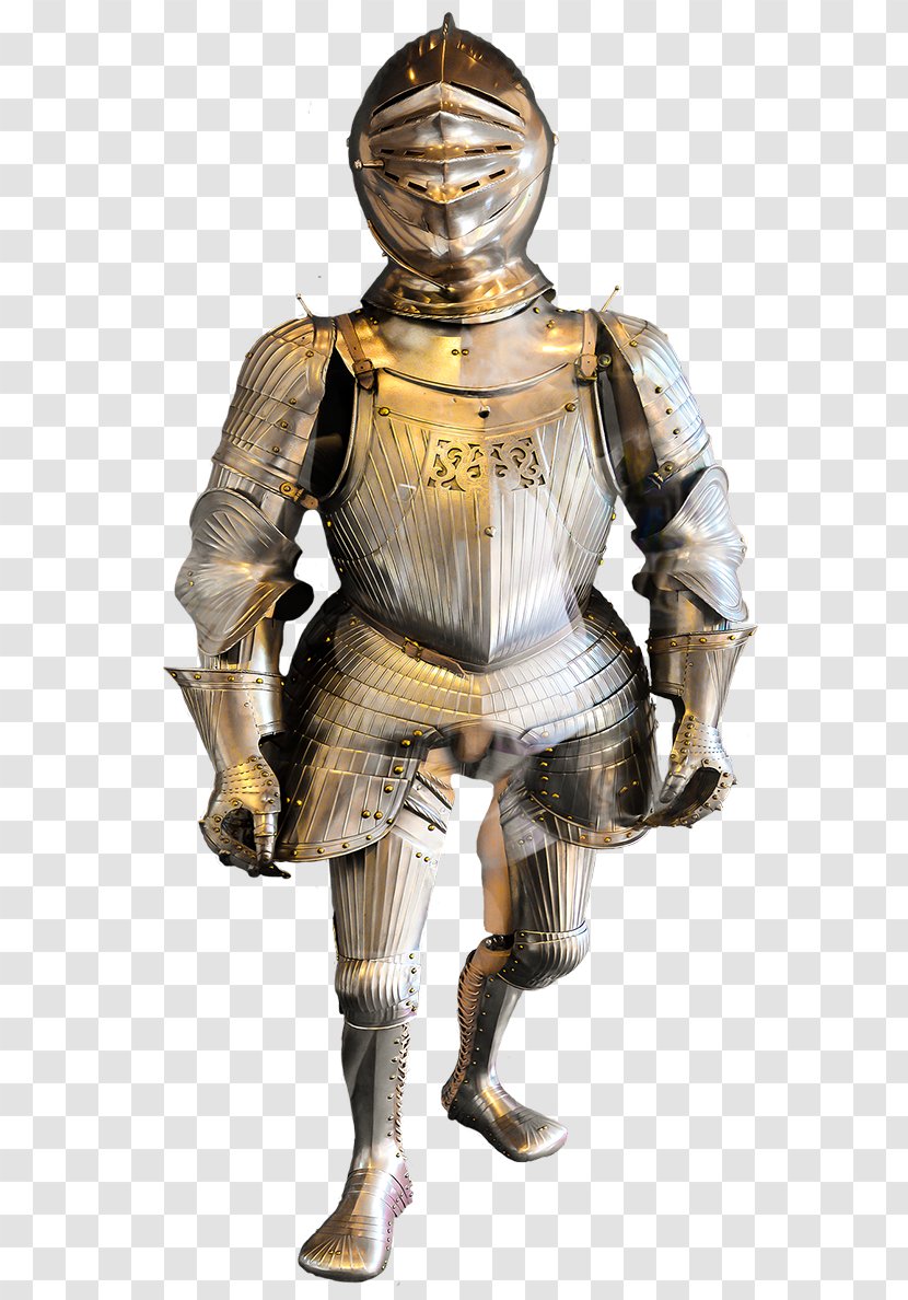 Middle Ages Knight Body Armor Plate Armour - Public Domain Transparent PNG