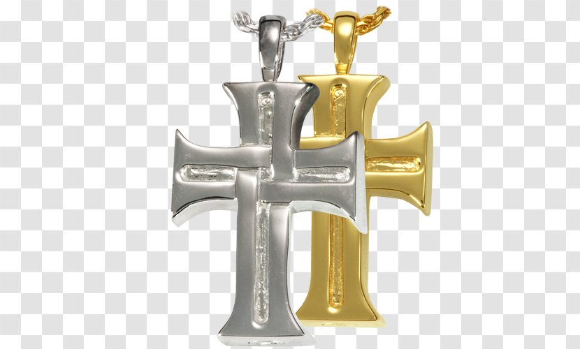 Cross Jewellery Gold Sterling Silver Charms & Pendants Transparent PNG