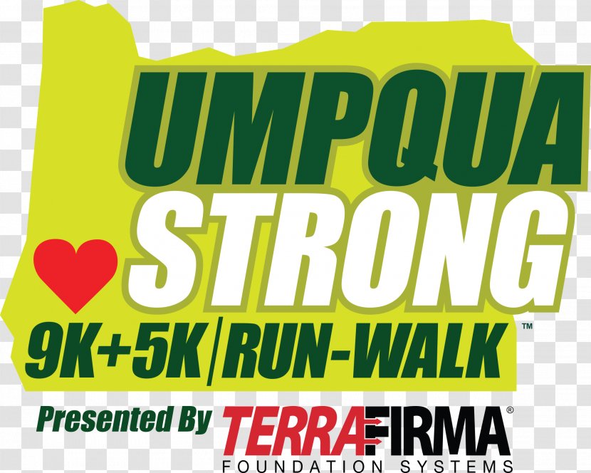 UMPQUA STRONG 9K & 5K Run/Walk Umpqua Community College Shooting Running - Area - Walking Transparent PNG