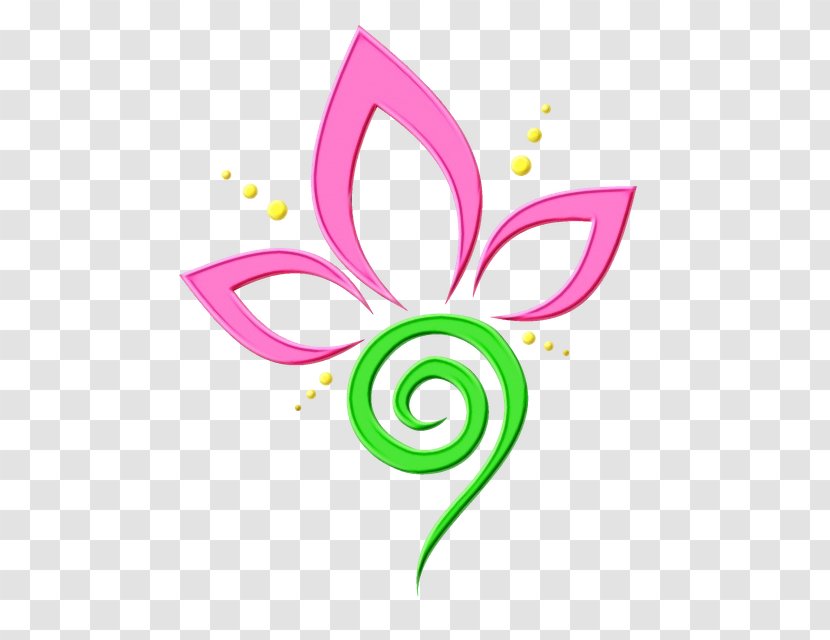 Henna Flower - Butterfly - Pollinator Logo Transparent PNG