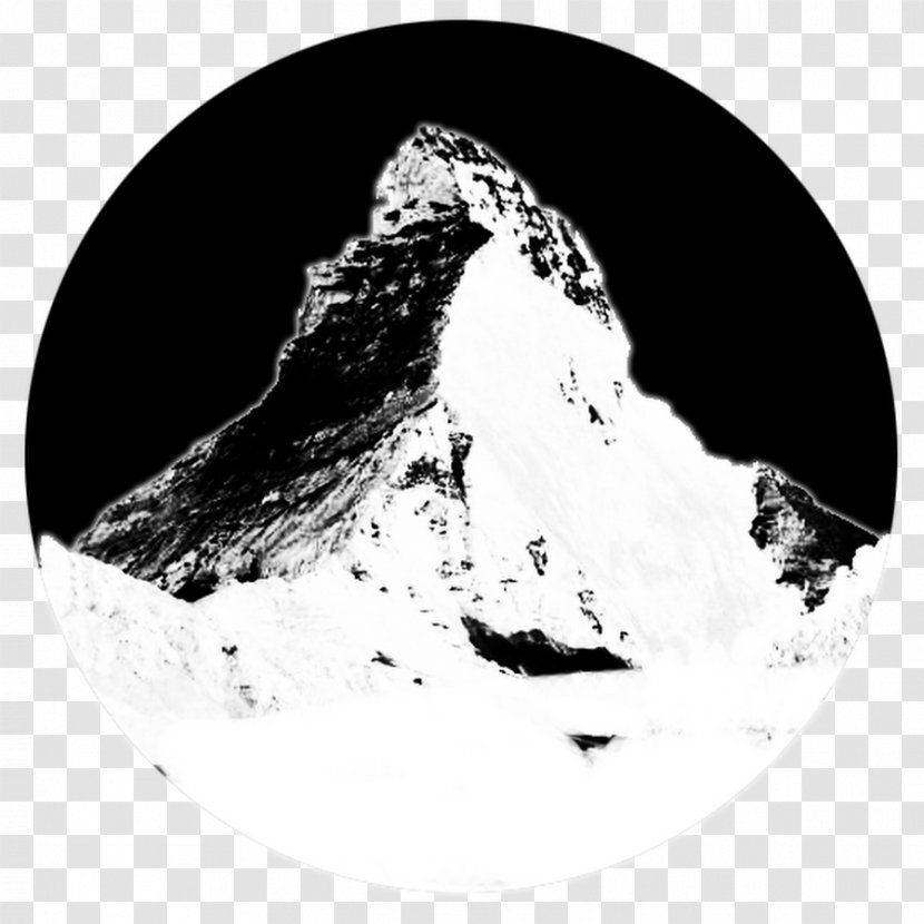 Mountaineering Mont Blanc Aneto Pic D'Urbión - Black And White - Mountain Transparent PNG