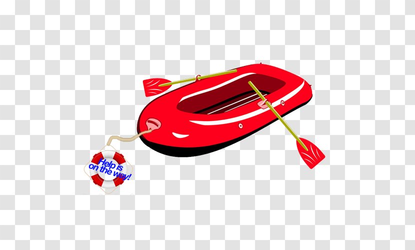 Inflatable Boat Clip Art - Red Transparent PNG