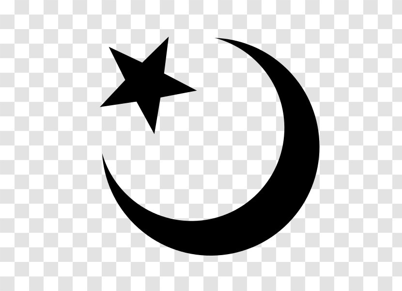 Star And Crescent Polygons In Art Culture Symbols Of Islam T-shirt - Moon Transparent PNG