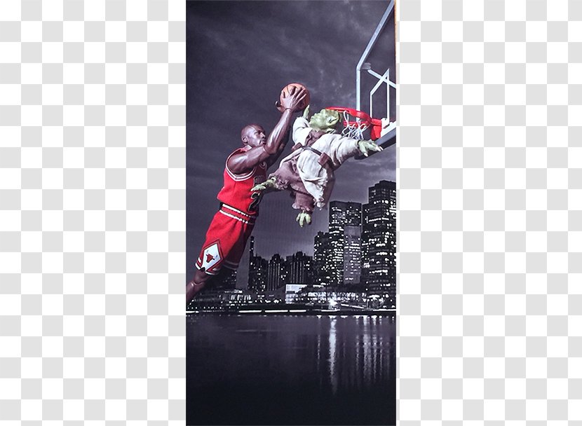 Slam Dunk Basketball Player Air Jordan Yoda - Poster - Michael Transparent PNG