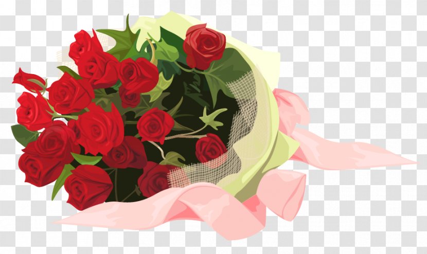 Flower Bouquet Garden Roses Clip Art - Floral Design - Clipart Transparent PNG