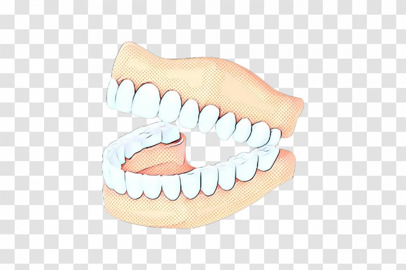 Pop Art Retro Vintage - Nose - Smile Dentures Transparent PNG