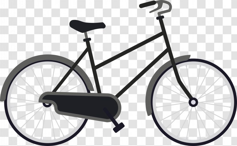 Road Bicycle Cycle Cave Inc Cycling Shop - City - Retro Grey Bike Transparent PNG