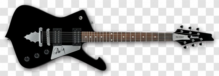 Ibanez Iceman Electric Guitar PS120 Paul Stanley, Silver - Musical Instrument Accessory Transparent PNG