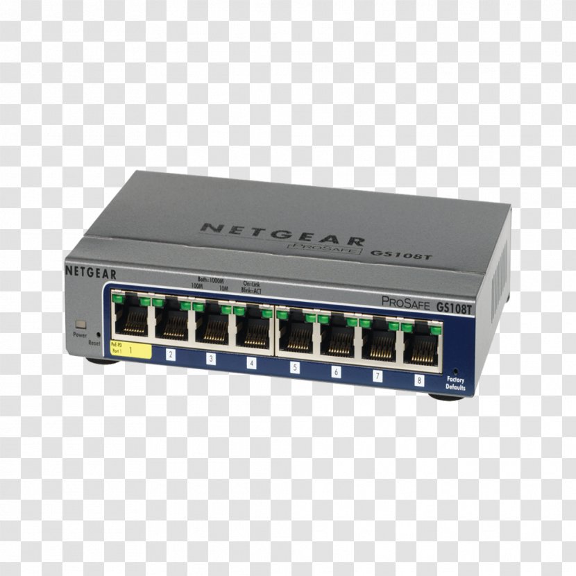 Gigabit Ethernet Network Switch Netgear Dell Port - Fast - Business Technology Transparent PNG