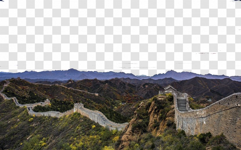 Great Wall Of China Jinshanling History Tourist Attraction - Badlands - Site Transparent PNG