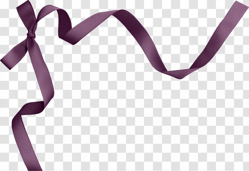 Violet Ribbon Clip Art - Bow Transparent PNG
