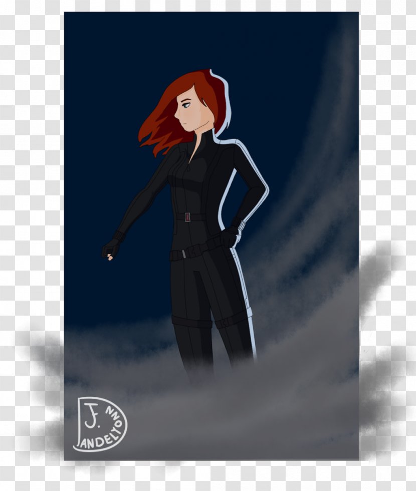 Cartoon Poster Character Fiction - Black Widow Transparent PNG