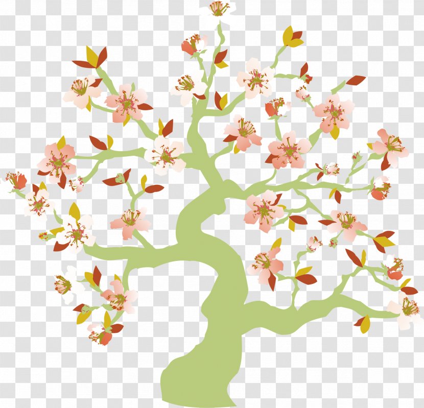 Cherry Blossom - Flora - Blooming Pink Tree Transparent PNG