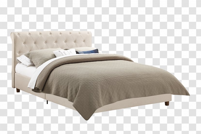 Bed Frame Mattress Platform Upholstery - Linen Transparent PNG