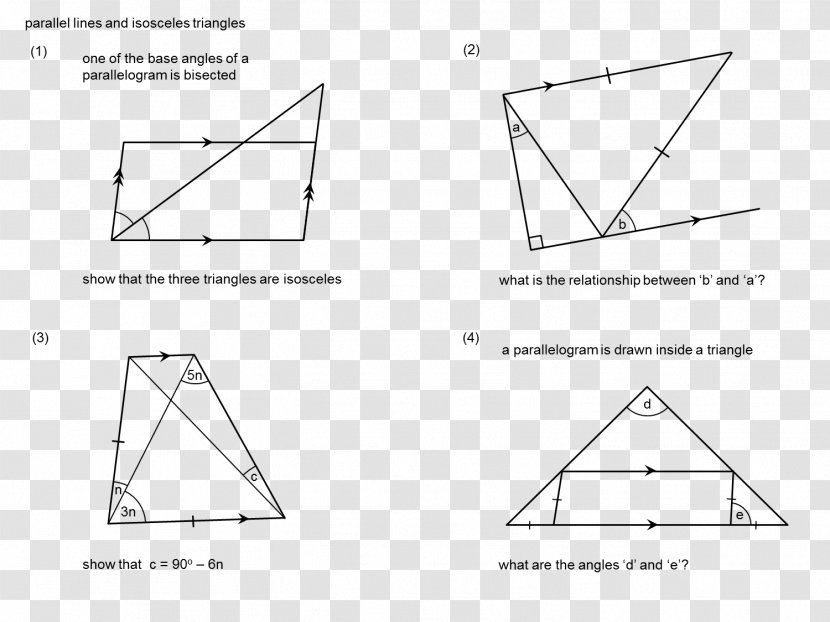 Triangle Mathematics Line Parallel - Angle Transparent PNG