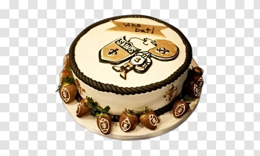 New Orleans Saints NFL Who Dat? Birthday Cake - Delivery Transparent PNG