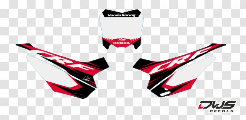 Honda CRF Series Decal Sticker Red Rot Transparent PNG