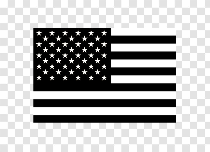 United States Of America Flag The Thin Blue Line Vector Graphics - Monochrome - Rainbow Weed Thc Level Transparent PNG