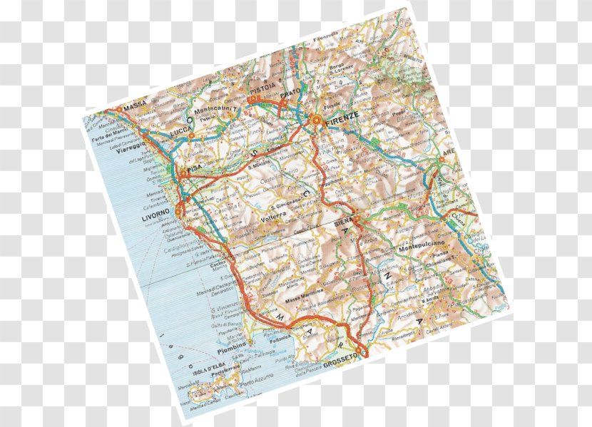 Atlas Tuscany Map Transparent PNG