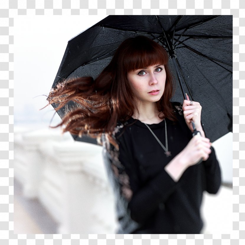 Sleeve Jacket Brown Hair Black Coat - Watercolor - Adele Transparent PNG