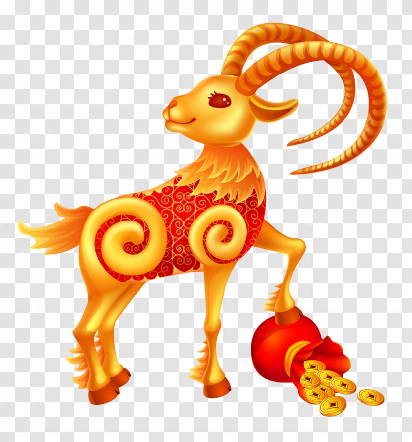 Sheep Goat Chinese New Year - Festive Transparent PNG