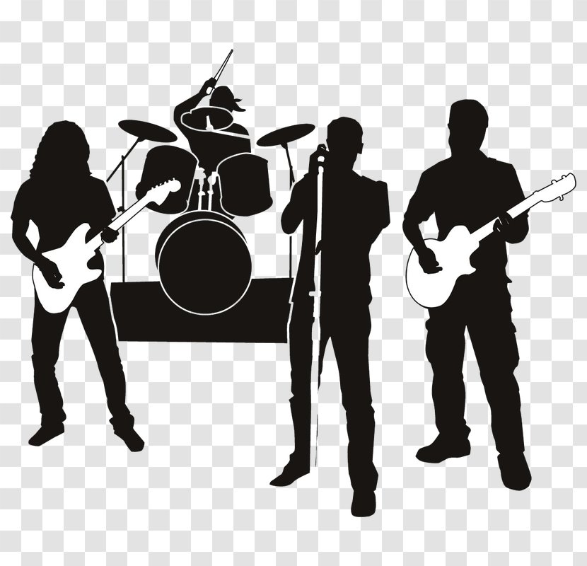 Rock Band Clip Art Musical Ensemble Silhouette Vector Graphics Transparent PNG