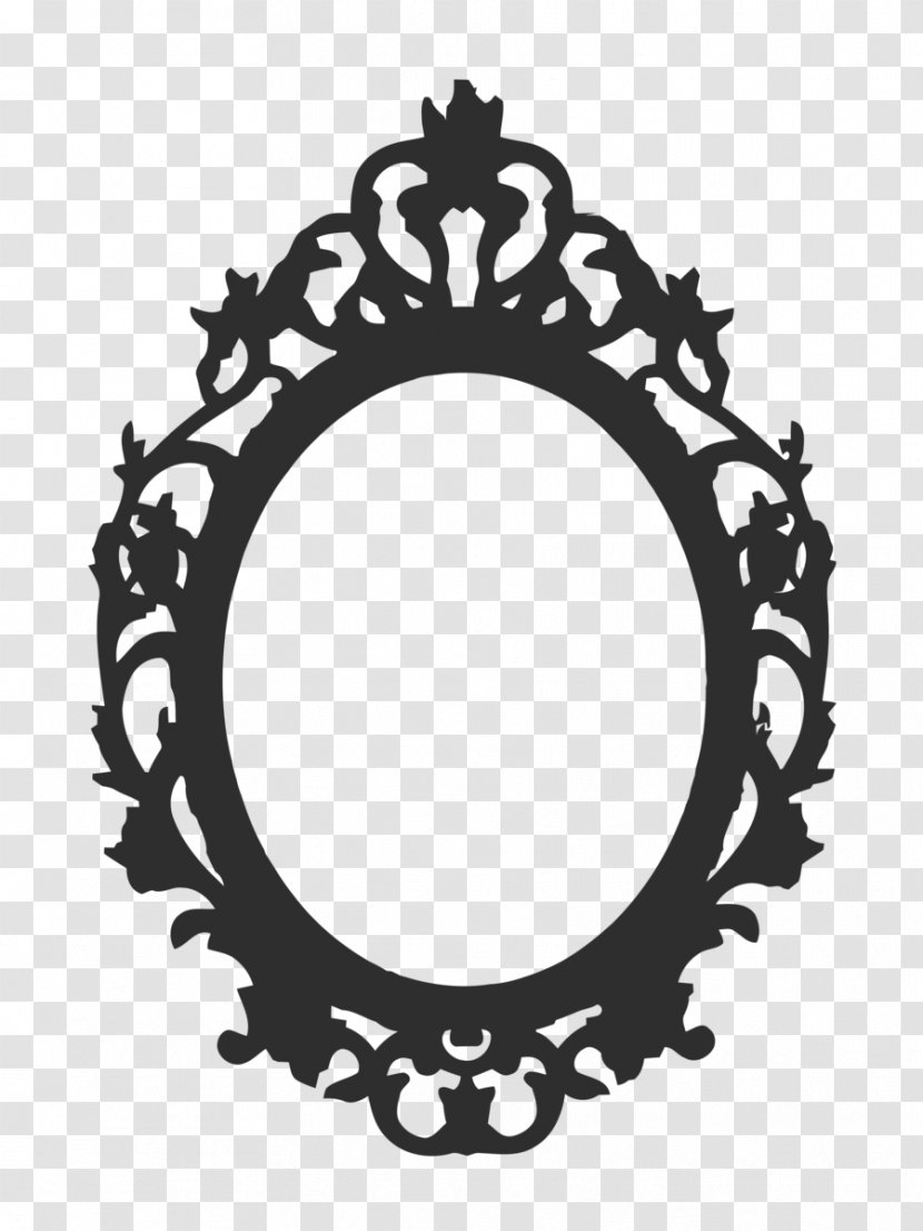 Mirror Drawing Clip Art - Black And White Transparent PNG