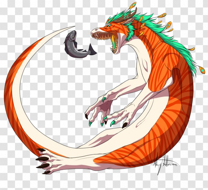 Dragon Organism Clip Art - Orange - Arwen Transparent PNG