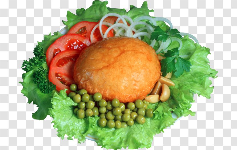 Vegetarian Cuisine Garnish Fried Egg Leaf Vegetable Food - Recipe Transparent PNG