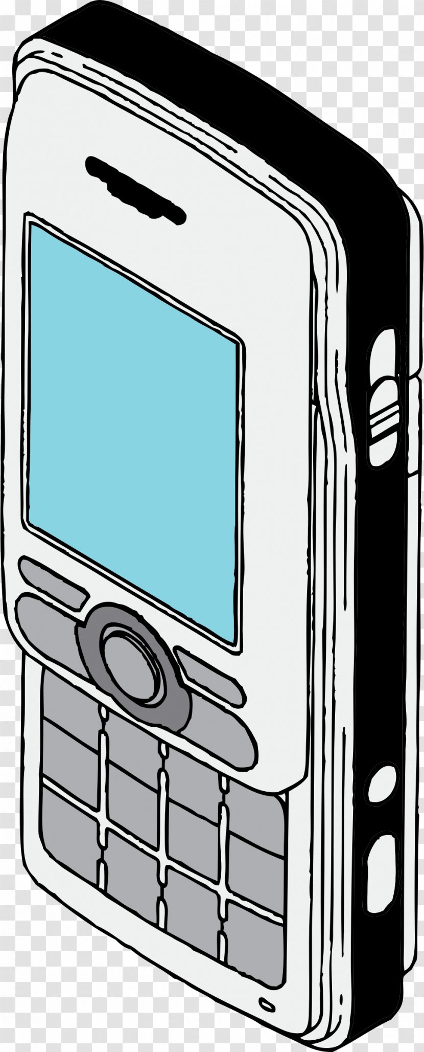 IPhone Coloring Book Telephone Clip Art - Communication - Cellphone Transparent PNG