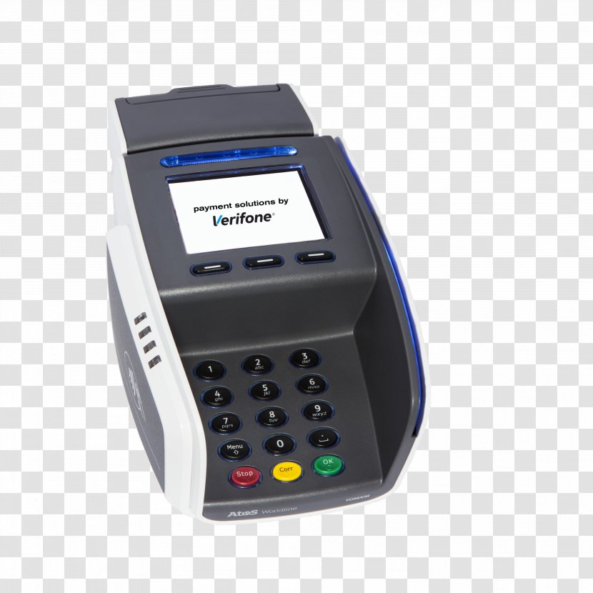 Payment Terminal VeriFone Holdings, Inc. Point Of Sale Cash Register Contactless - Technology - Pos Machine Transparent PNG