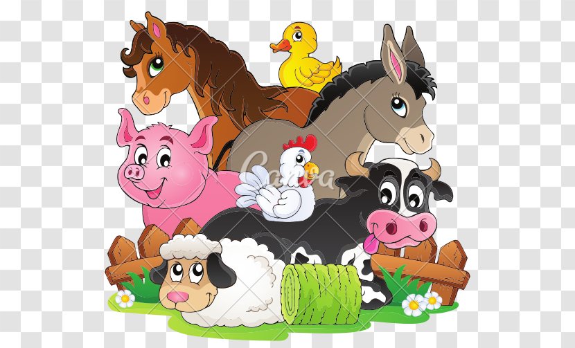 Farm Livestock Cartoon - Animals Transparent PNG