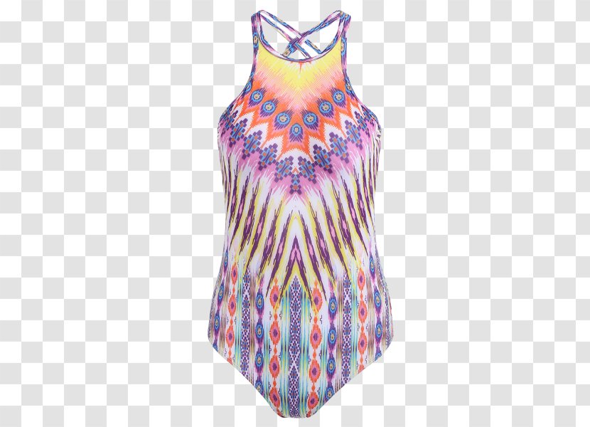 One-piece Swimsuit Hoodie Clothing Dress - Flower - Women's Beachwear Fashion Transparent PNG