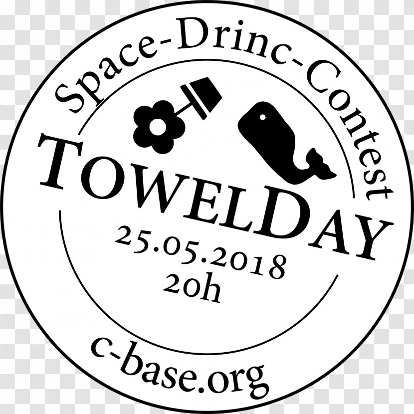 C-base Hackerspace Logbook Blog - Brand - Towel Day Transparent PNG